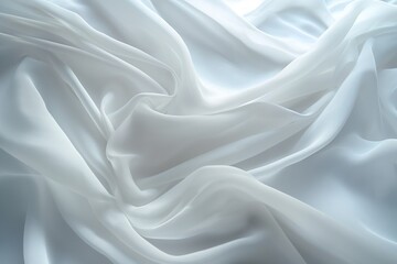 Obraz premium White cloth swaying background