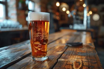 Foto op Plexiglas Koffiebar Beer in glass cup --ar 3:2 --style raw --stylize 250 --v 6 Job ID: c69a2684-4cf9-49b6-967f-269eef220d48