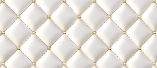 Quilted Seamless 2d Pattern in White Luxurious design ideal for upscale projects