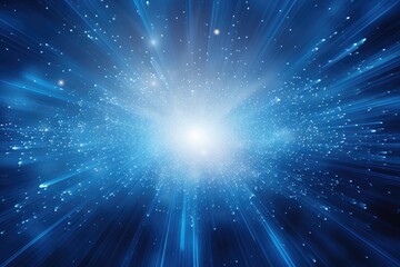 Blue Starburst Light Rays