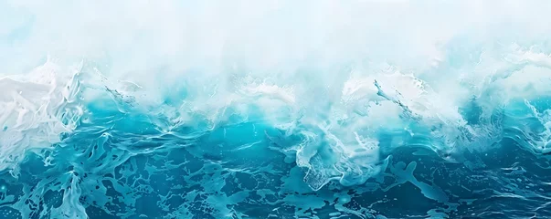 Fototapeten Watercolor ocean wave background texture. Marble wash art abstract background. © Fabian Mohr