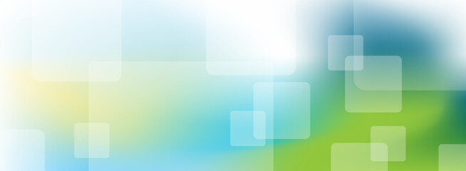 Business abstract banner background with transparent rounded squares