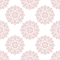 Seamless damask pattern medallion pattern vector repeat file boho style tile artwork small pattern