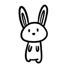 rabbit cartoon cute clip art design