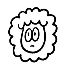 sheep cartoon cute clip art design