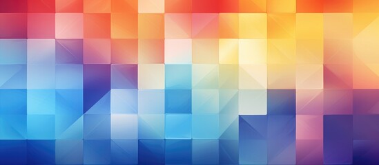 Abstract geometric design with colorful blurred gradient for various creative purposes