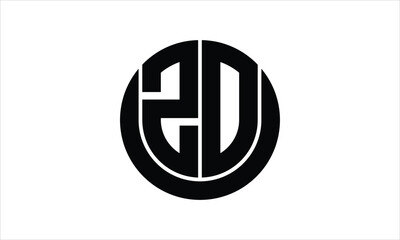 ZO initial letter circle icon gaming logo design vector template. batman logo, sports logo, monogram, polygon, war game, symbol, playing logo, abstract, fighting, typography, icon, minimal, wings logo