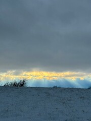 Winter sky in the Midwest 