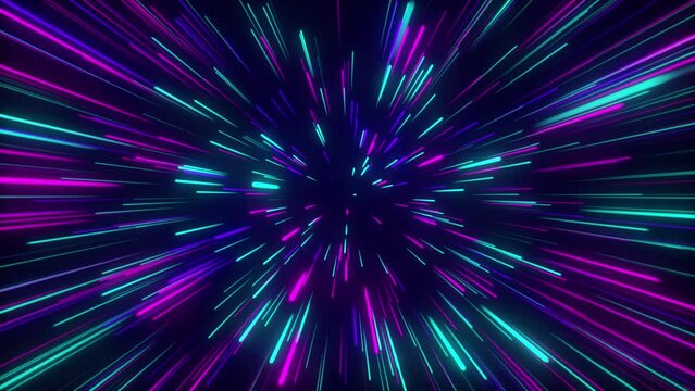 colorful radial speed cyber move in the space