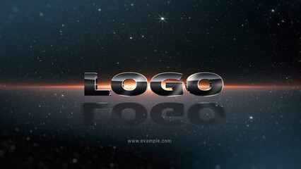 Simple Dark Logo Reveal - obrazy, fototapety, plakaty