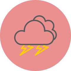 Storm Line Two Color Circle