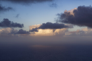 sunrise over the ocean