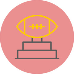 Trophy Line Two Color Circle