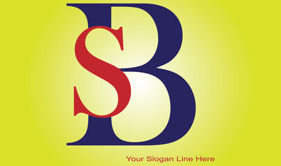 SB Linked Logo for business and company identity. Creative Letter SB Logo Vector with modern trendy