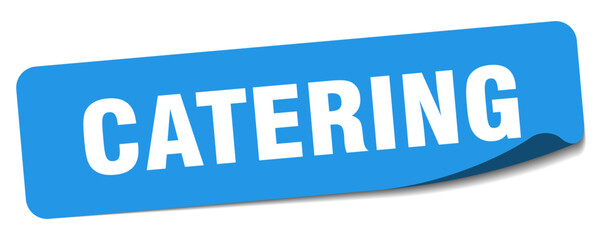 catering sticker. catering label