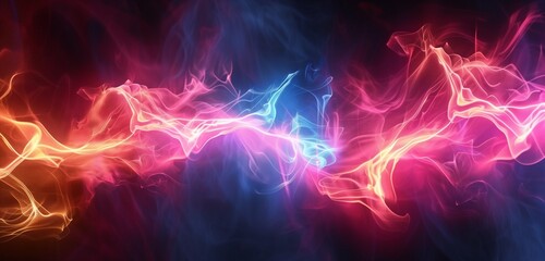 Abstract background Beautiful electric light photo