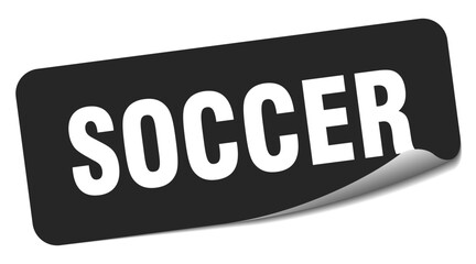 soccer sticker. soccer label