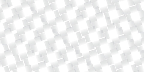Abstract gray white background with mesh of squares. Mosaic. Geometric template.
