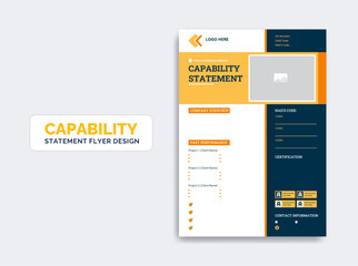 Capability Statement template design