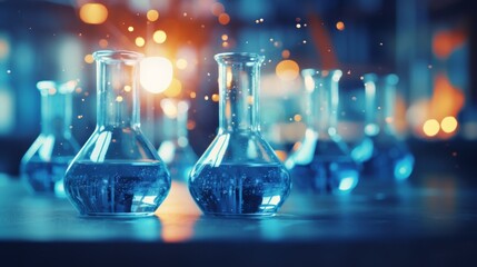 Electrochemistry Scene for Presentation Slide Generative AI