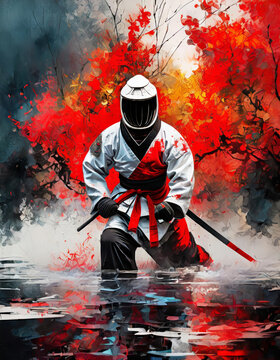 A man practicing martial arts - 0451