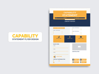 Capability Statement template design