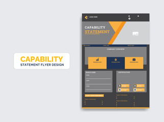 Capability Statement template design