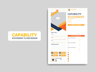 Capability Statement template design