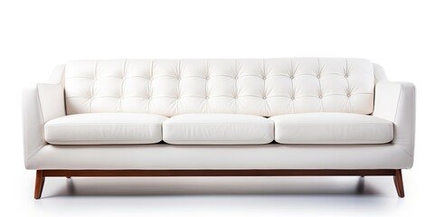 White background isolated sofa with clipping path.