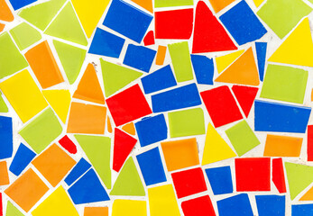 Coloured tile mosaic background