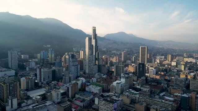 aerial views of bogota