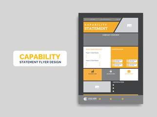 Capability Statement template design