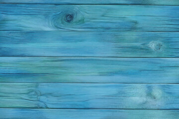 aqua blue and green painted wood wall wooden plank board texture background with grains