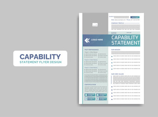 Capability Statement template design