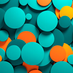 colorful and colored abstract background with 3d shapes and layers