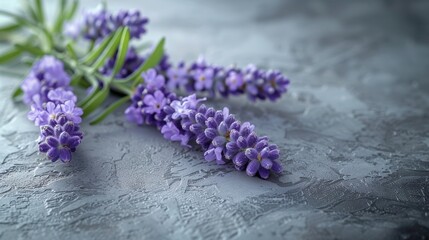 Purple Flowers Arranged on Table