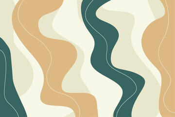 Background collection minimalist colors with wave lines	