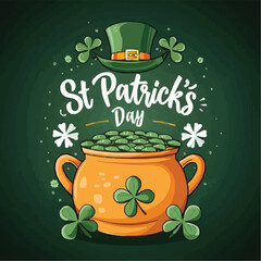 Realistic patrick s accessories festive composition.