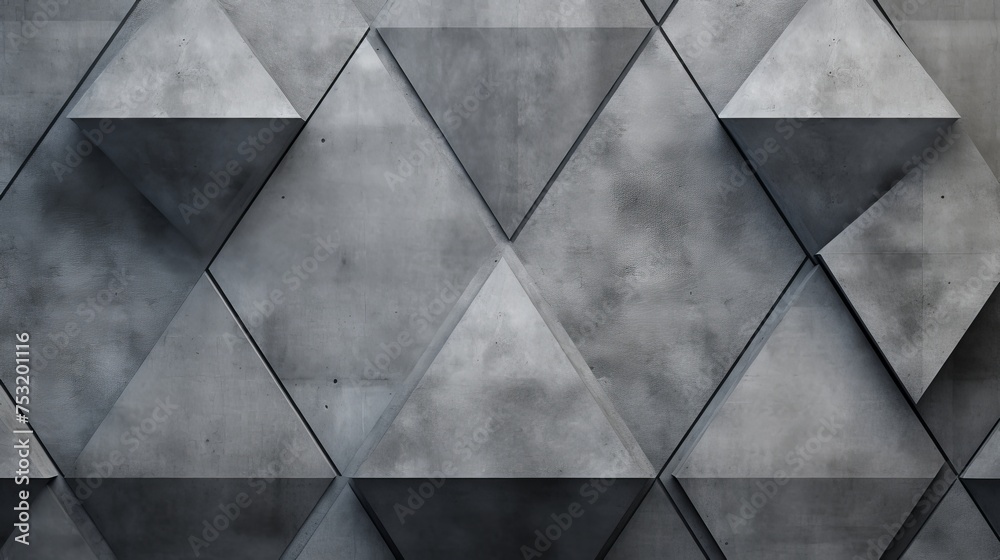 Poster an abstract geometric background displays concrete textures, adding depth and interest to the design