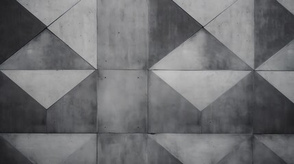 An abstract geometric background displays concrete textures, adding depth and interest to the design.
