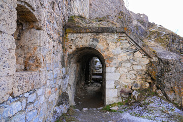 Vaulted passageway in the Fort du Château (