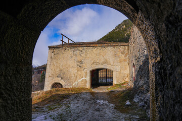 Vaulted passageway in the Fort du Château (