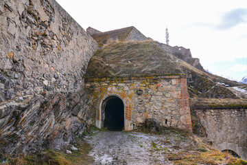 Vaulted passageway in the Fort du Château (