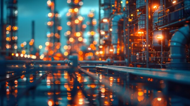 Engineering Scene for Presentation Slide Background Generative AI