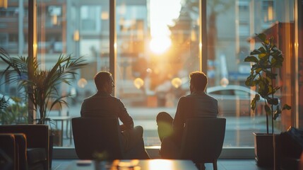 Life Coaching Scene for Presentation Slide Generative AI