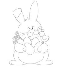 easter coloring page for kids
