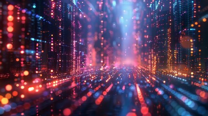 Quantum Computing: Blurred Scene for Presentation Slide Generative AI