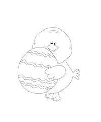 easter coloring page for kids
