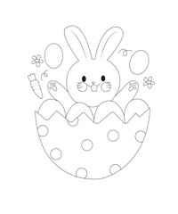 easter coloring page for kids
