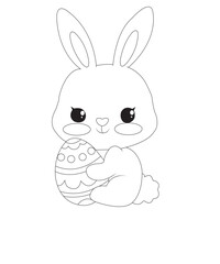 easter coloring page for kids